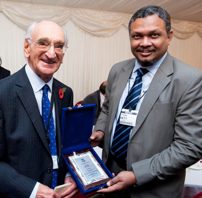 Lord Haskell and Prof. Dr. Engr. Ayub Nabi Khan during Parliamentary Lunch of The Textile Institute.
