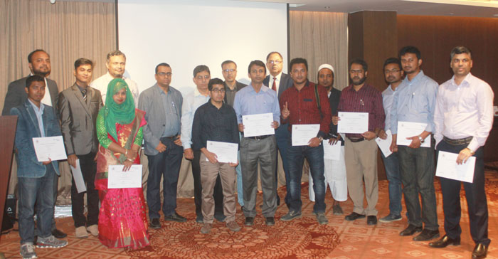 Figure 1: A part of the certificate receivers with The Textile Institute members.