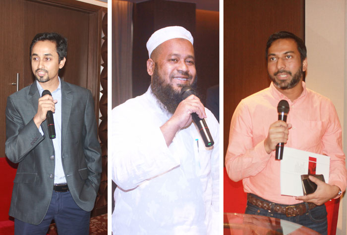 Figure 4: Distinguished participants at the ceremony extended the importance of training for professionals. (L-R) Khurshid Alam Rimon, Md. Habibur Rahman and Sazid Rahman.