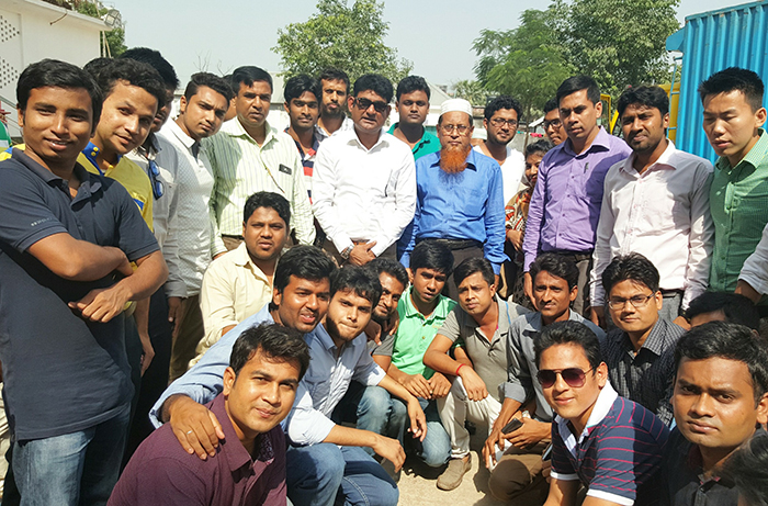 Figure 1: Students at industry visit.