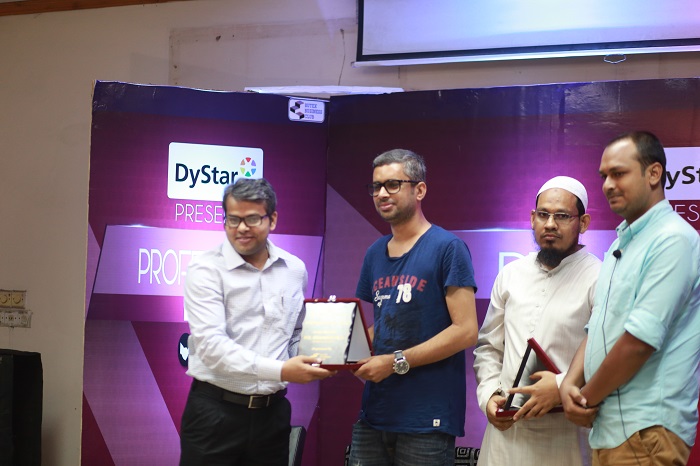 Figure 2: The guest speakers receiving souvenirs from Md. Majaharul Islam Sumon.