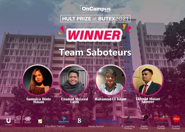‘Food Hawker’ wins Hult Prize at BUTEX Grand Finale