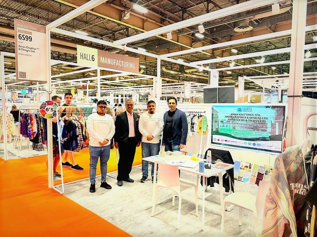 Aman Graphics and Designs Ltd. showcasing their products at Premiere Vision Paris 2023