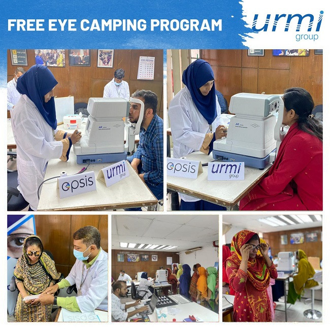 Urmi Group organizes three-day comprehensive eye camp for worker well-being