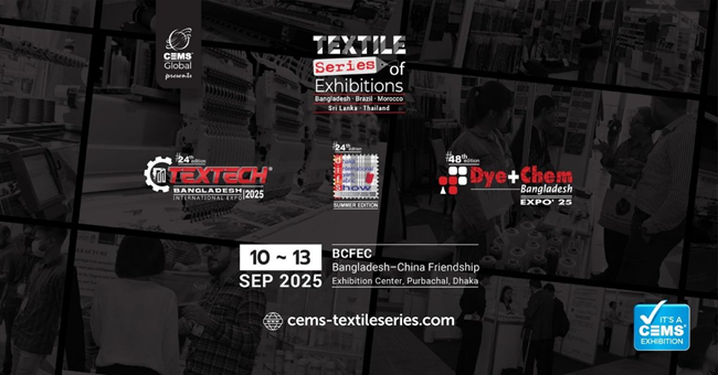 CEMS-Global USA to host 24th Textech Bangladesh 2025 from 10–13 September